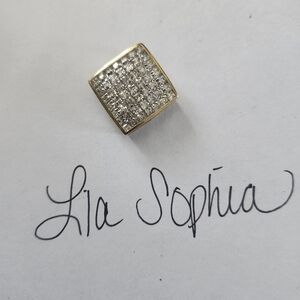 LIA SOPHIA Silver Diamond Slide Pendent